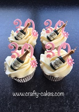 30th Birthday cupcakes